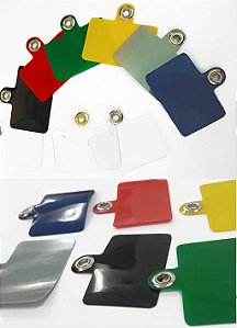 Suporte / Tag Coloridos para Cordão de Celular pintados na cor