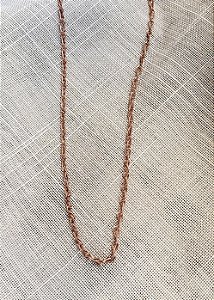 Corrente de Cobre Puro fininha - modelo Álamo