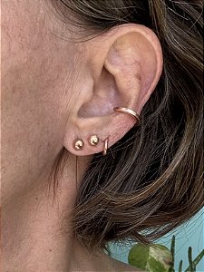 Brinco Ponto em Cobre Puro