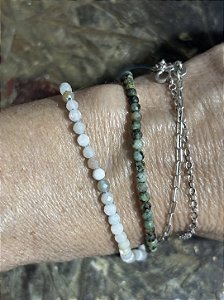 Pulseira pedras naturais com cobre puro - valor unitario