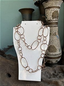 Colar longo cobre puro