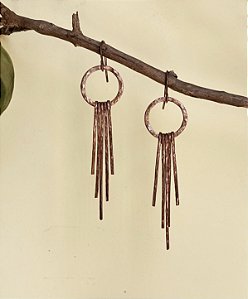 Brinco Cascata em Cobre Puro