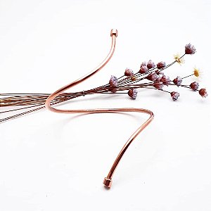 Pulseira Sinuosa em Cobre Natural