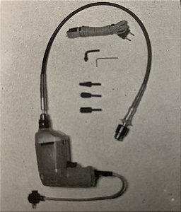 CONJUNTO DE EIXO FLEXIVEL com mandril E FRESA PARA APARAR CASCOS DE CAVALOS