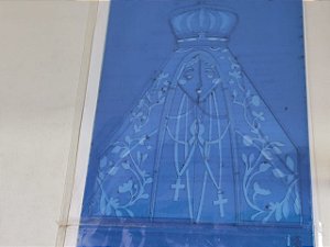 STENCIL VAN BORA CAMADAS 28X19 NOSSA SENHORA APARECIDA