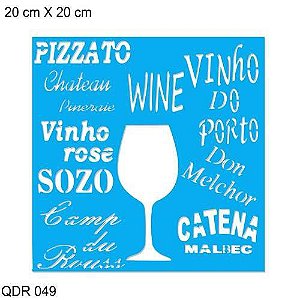 STENCIL JOIA QDR 049 20X20