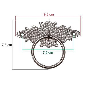 PUXADOR ISIS NIQUELADO 9,3X 7,3X 7,5