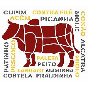 STENCIL 20X25 - CULINARIA CORTES DO BOI