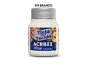 TINTA PARA TECIDO 37ML 519 BRANCO ACRILEX