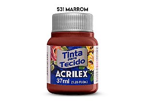 TINTA PARA TECIDO 37ML 531 MARROM ACRILEX