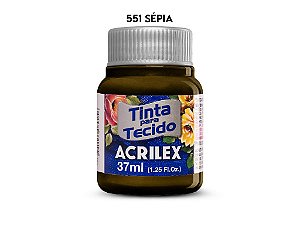 TINTA PARA TECIDO 37ML 551 SÉPIA ACRILEX