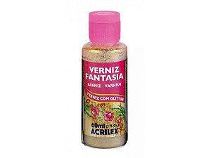 VERNIZ FANTASIA 201 OURO ACRILEX 60ML