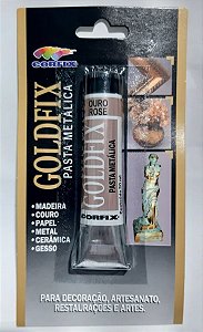 PASTA METALICA GOLDFIX 20ML CORFIX OURO ROSE