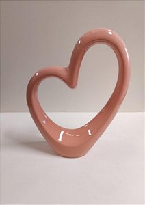 CORAÇÃO CERAMICA ROSE 31X23
