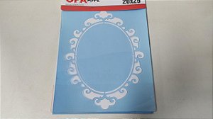 STENCIL 20X25 - MOLDURA OVAL II