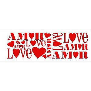 STENCIL 10X30 - AMOR