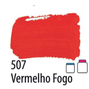 TINTA PVA FOSCA 100ML 507 VERMELHO FOGO ACRILEX