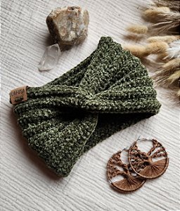 Turbante Verde veludo