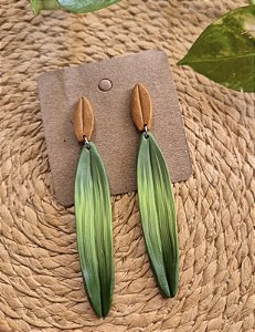Brinco Folha Verde