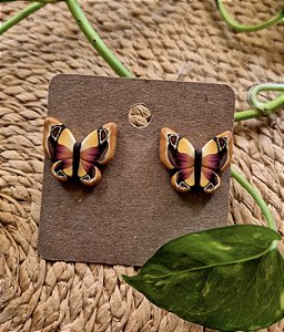 Brinco Borboleta amarelinha