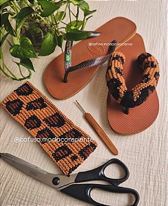 Chinelo Onça Pintada 🐆