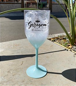 kit 20 taças de vinho degradê acrílico 340ml personalizadas