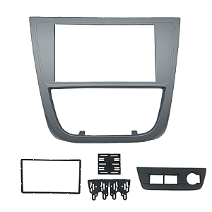 Moldura Fiamon 2 Din 0820 - VW Gol G5 - Saveiro - Voyage - Grafite.