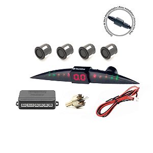 Sensor de Estacionamento Prime - Preto Fosco - Tech One - 18.5mm.