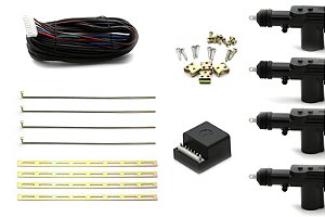 Kit Trava Elétrica Universal - 4 Portas - Tech One.