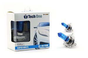 Lâmpada Super Branca H4 - Tech One.