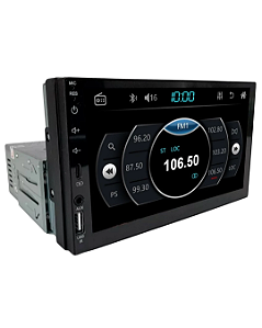 Multimídia MP5 Ultron T3 1 Din / 2 Din - Tela Full Touch Screen.
