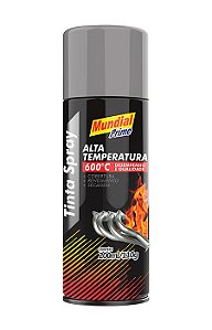 Tinta Spray Alta Temperatura - Alumínio - Mundial Prime.