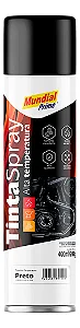 Tinta Spray Alta Temperatura - Preto Fosco - Mundial Prime.