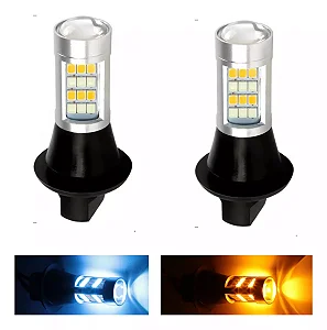 Lâmpada de Led DRL C/Pisca - 1 Polo - Pino Desencontrado - Par
