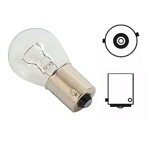 Lâmpada 1 Polo PY21W 12V Pino Encontrado Luxled - Com 10 Unidades
