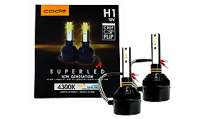 Lâmpada Automotiva LED CHIP CSP FLIP H1 - 4300K CSP Code.