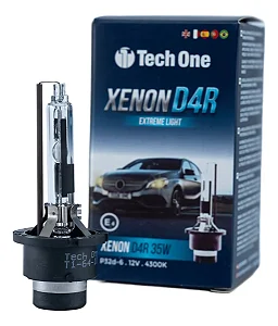 Lâmpada Automotiva Xênon Serie D4R 4300K - Tech One.