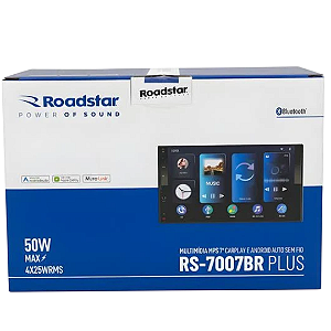 Multimídia MP5 Roadstar RS7007BR Plus - 7 polegadas.