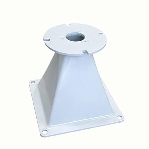 Boca de Corneta Retangular Hard Power HP L1214 - 1" - Flange - Alumínio - Branca.