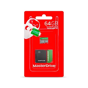 Cartão de Memória Micro SD 64GB - MasterDrive.