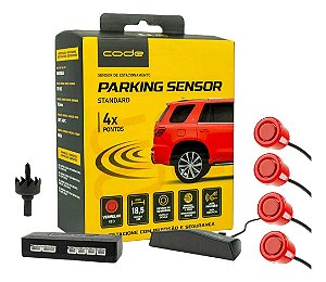 Sensor de Estacionamento Standard 18,5mm - Vermelho - Code.