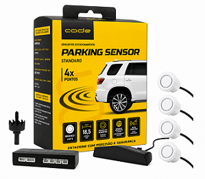 Sensor de Estacionamento Standard 18,5mm - Branco - Code.