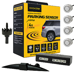 Sensor de Estacionamento Prime 18,5mm - Prata - Code.
