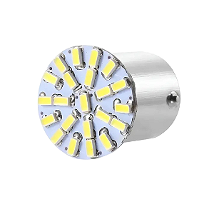 Lâmpada 22 LEDs 1 Polo PY21W Pino Encontrado - Unidade.