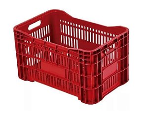 CAIXA HORTIFRUTI C VERMELHA