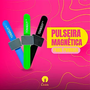 Pulseira Auxiliar Magnética para Pomada - Para trancistas e cabelereiros