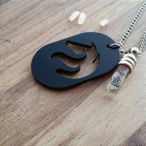 Colar Cavalo + nome no arroz ( Aço Inox )