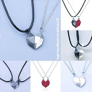 Colar coração magnético !