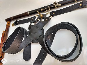Alça de ombro dupla em couro!  Feito à mão para Saxofone!