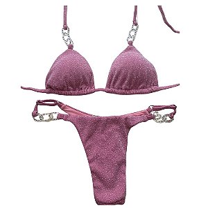 Biquíni Isis Rosa Lurex